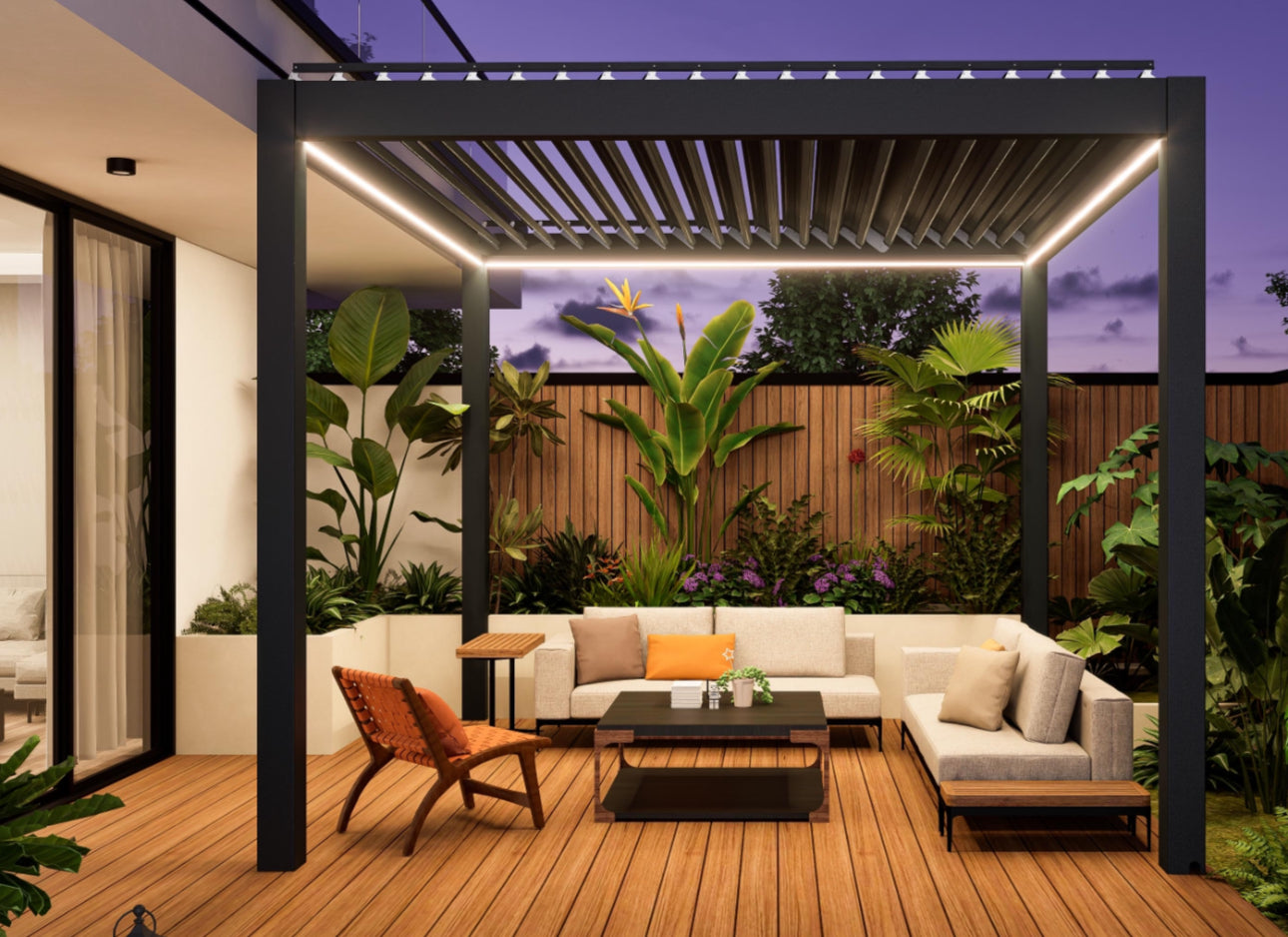 Automatic Aluminum Pergola Outdoor